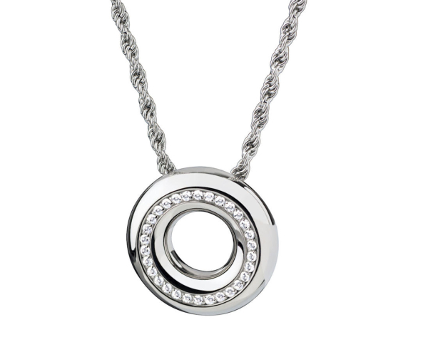 Ernstes Design, komplett Collier, Kordelkette, Anhänger, AN1055, AK47C